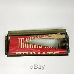 Vintage Toronto Canada Trolley Train Car Number Route Roll Sign In Box