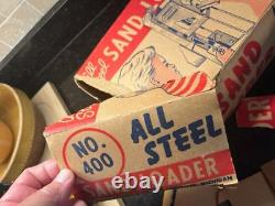 Vintage Wyandotte Company No. 400 Sand Loader, Conveyor, Pressed Steel with box