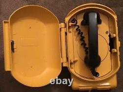 Vintage YELLOW CAB TAXI Call Box Telephone old Phone Pacific Bell Transit