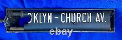Vintage c1030's New York City Coney Island/Others Subway Roll Sign Box-Working
