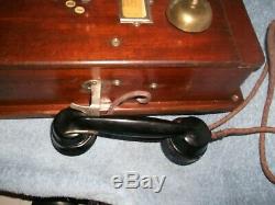 Vintage original GWR railway signal box telephone bakelite handset