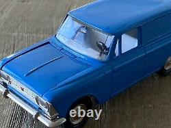 Vtg Moskvitch 433 A5 Royal Blue Car Made In USSR CCCP Scale Model 143 Orig Box