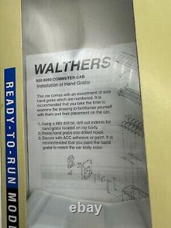 WALTHERS HO SCALE PS DD COMMUTER CAB CAR 932-6266 Amtrak NEW Open Box