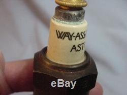WAY ASS AUTO Vintage Antique Spark Plug NOS With Box 1/2 Model T Ford