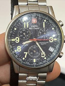 WENGER SWISS ARMY MILLITARY 536.0765 CHRONOGRAPH MEN'S Dive WATCH Diver 100m