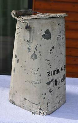 WWII Germany 3rd Reich Era German Railroad Railway Train Milk Canister Can Box