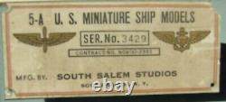WWII U. S Navy ID Recognition ship box set-Comet South Salem model 35ships 11200