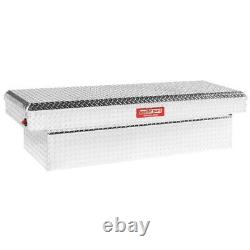 Weather Guard Truck Tool Box 71.38-in Full Size Crossbed Diamond Plate Aluminum