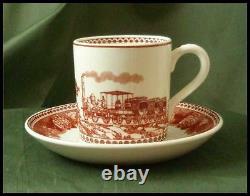 Wedgwood Queensware New York Central Demitasse Set COMPLETE IN BOX