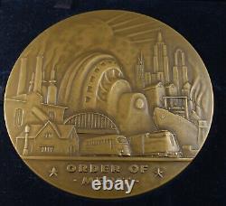 Westinghouse Plaque Medal Art Deco Machine Age Futuristic Streamlined Mint Boxed