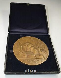 Westinghouse Plaque Medal Art Deco Machine Age Futuristic Streamlined Mint Boxed